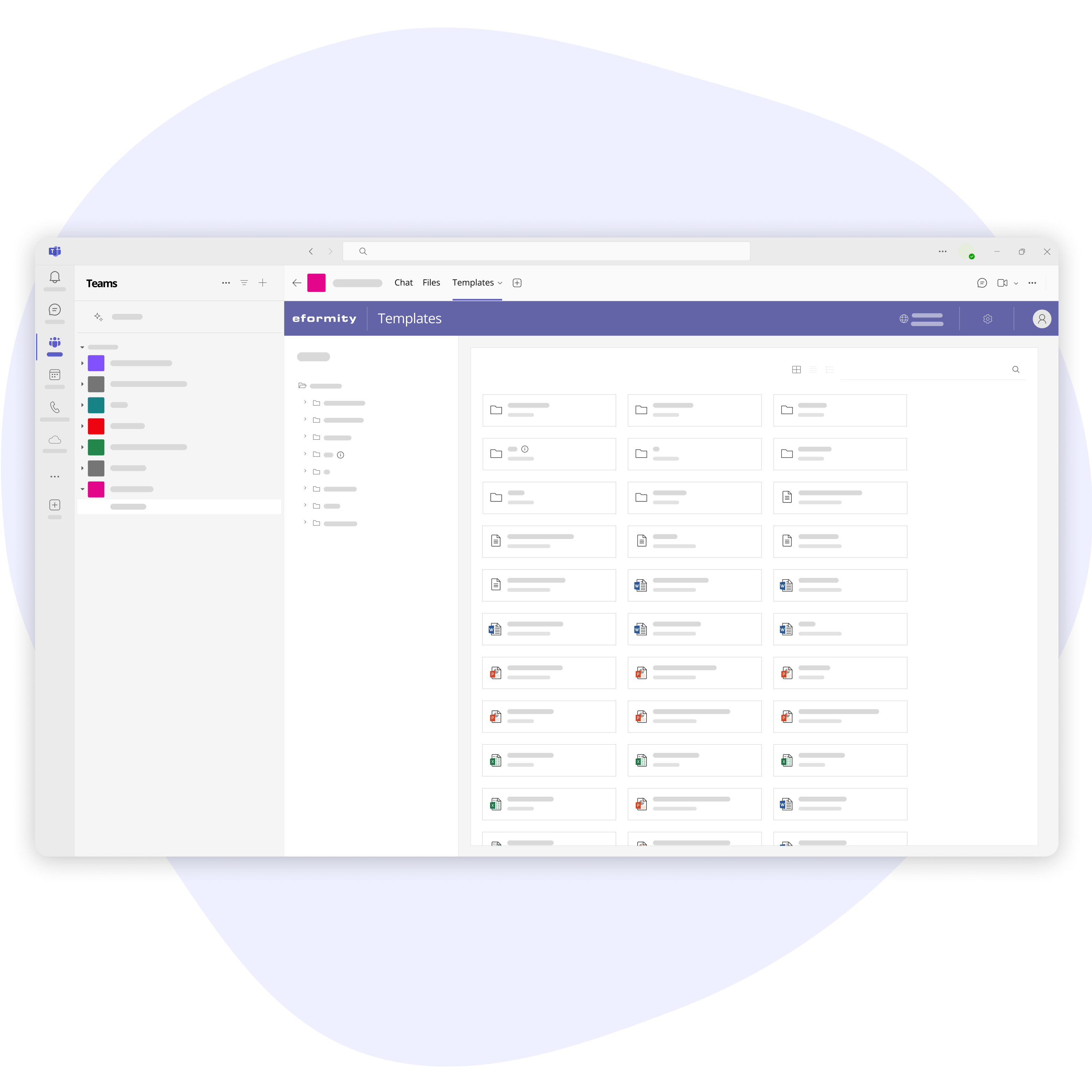 Open your templates directly from your Microsoft Teams channel with eformity for seamless collaboration and efficiency.