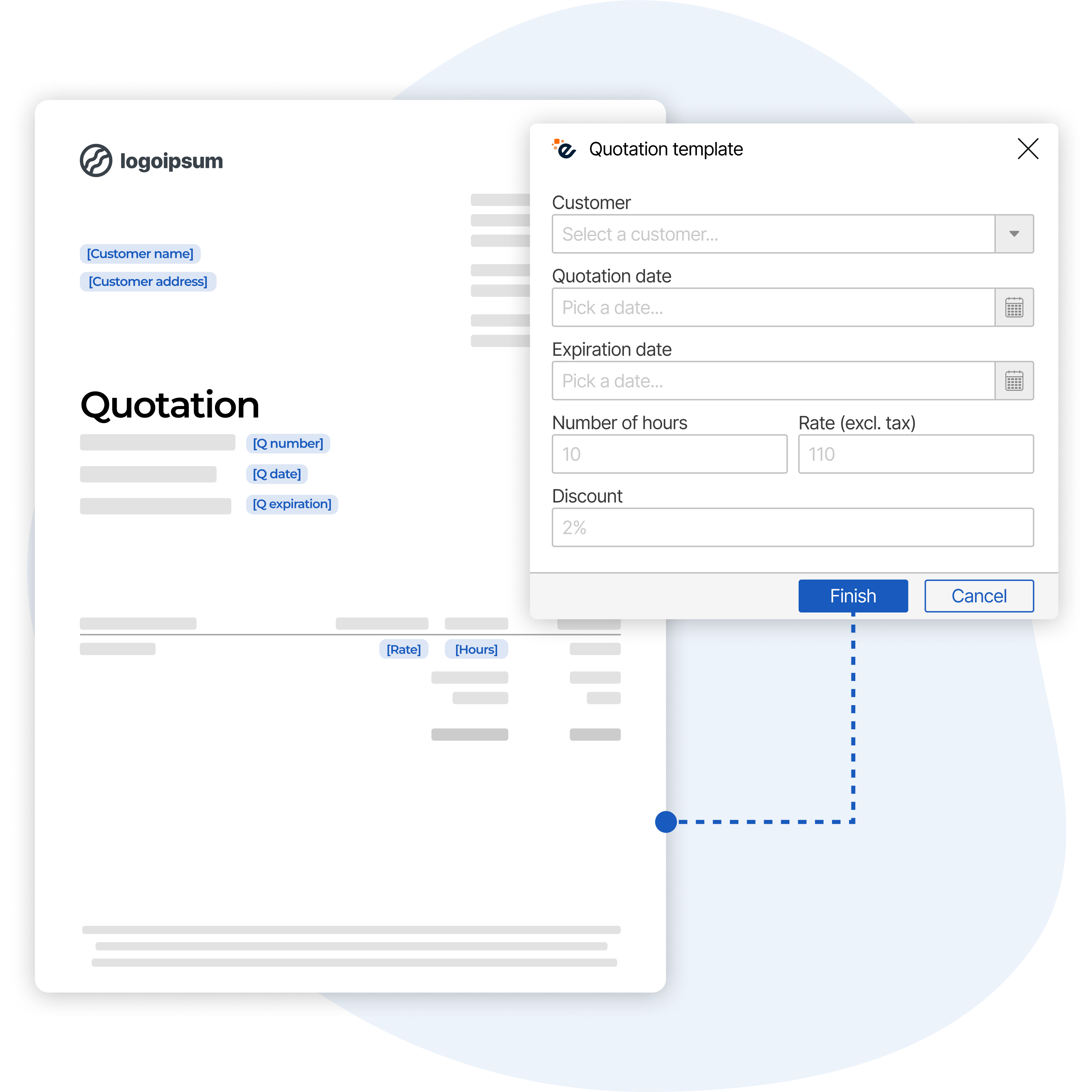 Create documents with dynamic variables in Microsoft Word using eformity for personalized and efficient document generation.